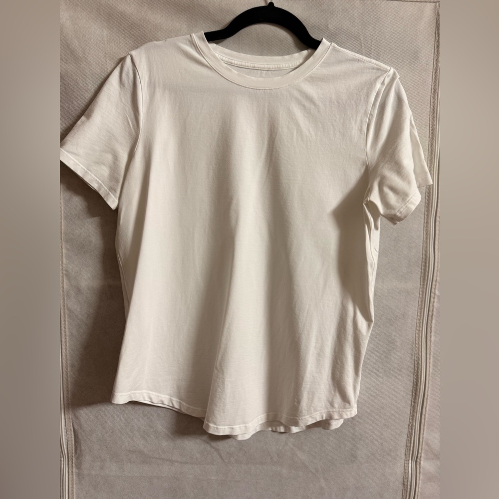 Lululemon Love Curved Hem Crewneck T-shirt White Size 8